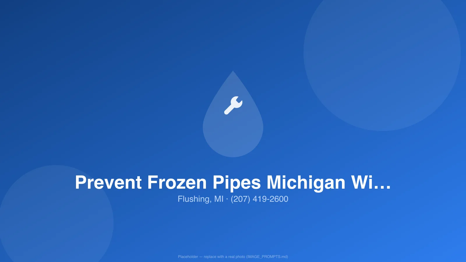 Frost on an exposed water pipe in a cold Flushing, MI basement in winter
