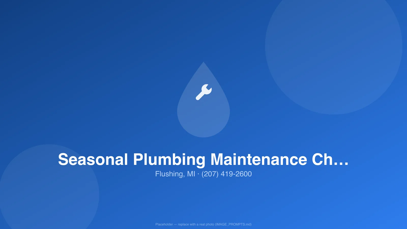 Homeowner checking plumbing fixtures during seasonal maintenance in a Flushing, MI home