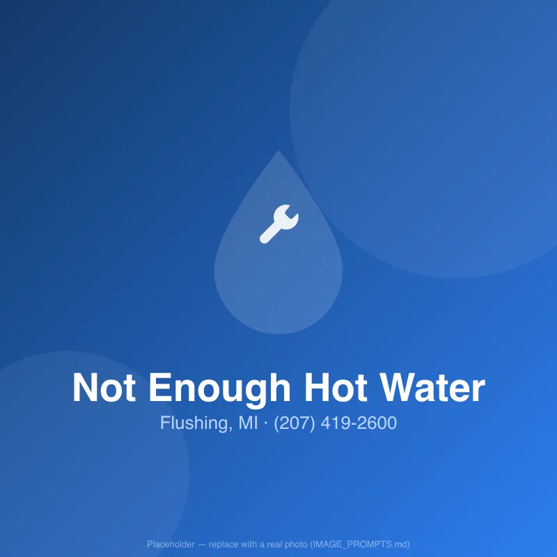 Cold shower from a water heater that has lost capacity