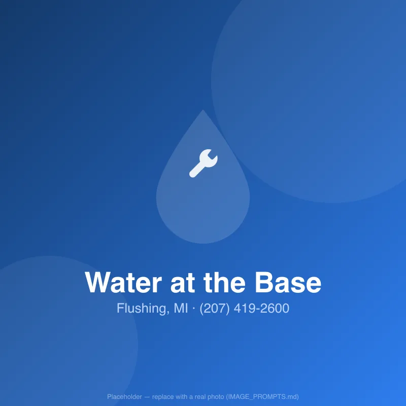 Water pooling around the base of a leaking water heater