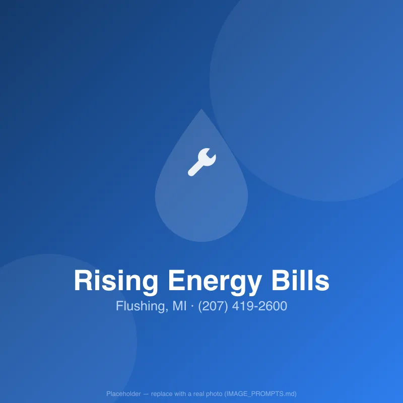 Rising energy bill caused by an inefficient, scaled water heater