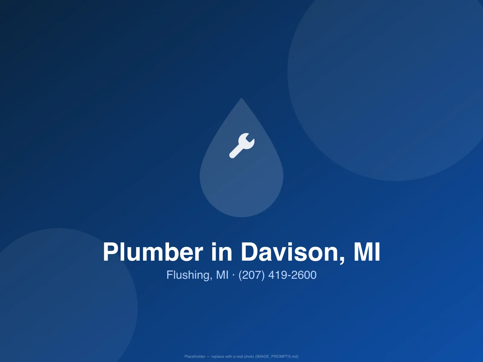 Licensed plumber upgrading plumbing fixtures in a Davison, MI home