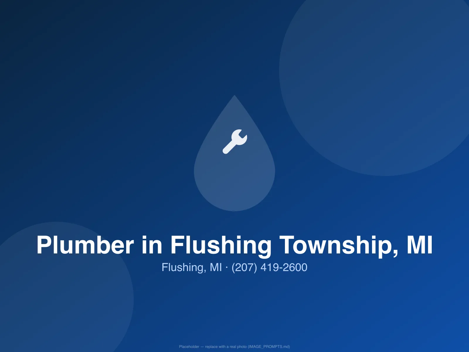 Plumber servicing a well pressure tank in a rural Flushing Township, MI basement