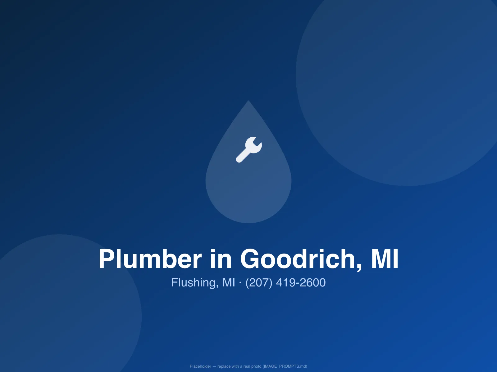 Plumber servicing a well pump at a Goodrich, MI country home