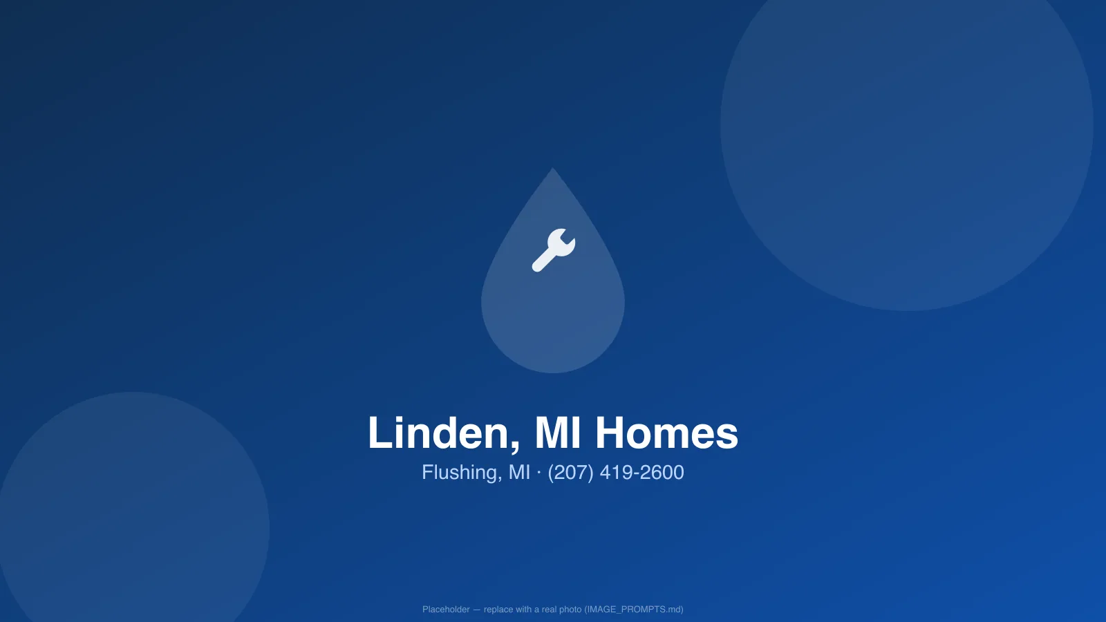 Residential neighborhood in Linden, MI served by our local plumbers