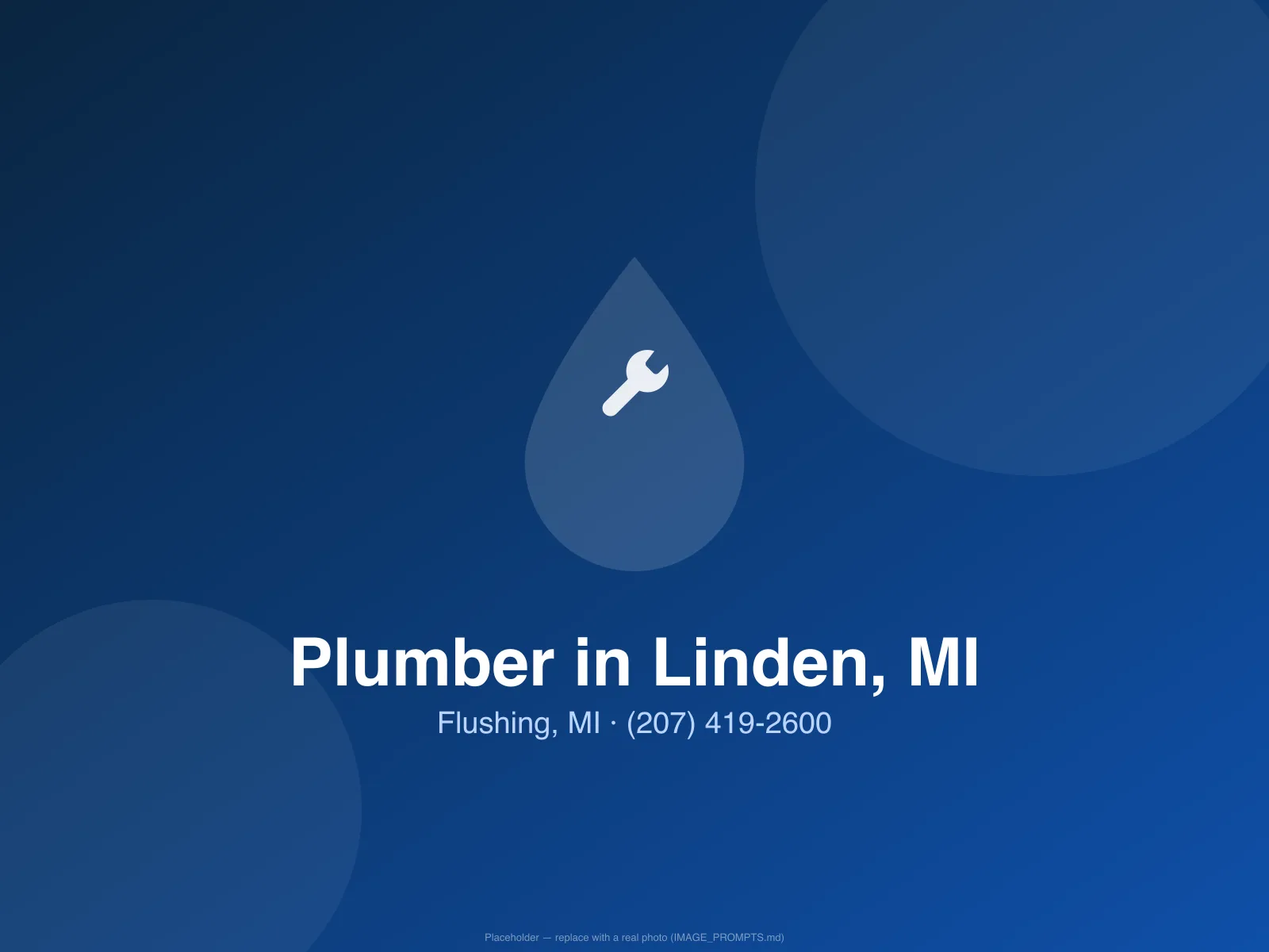 Plumber checking a sump pump in a Linden, MI home near the Mill Pond