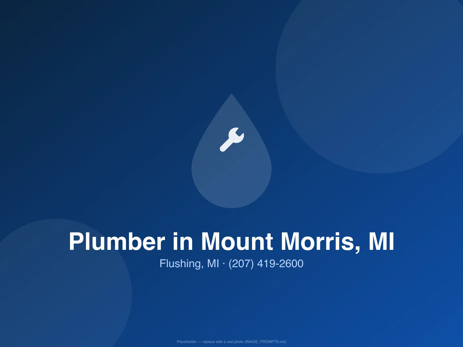 Licensed plumber repairing supply pipes in a Mount Morris, MI home
